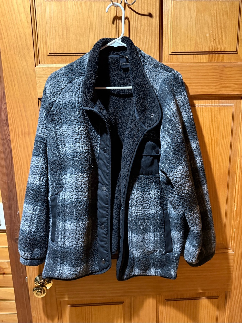 Weatherproof Black Sherpa Fleece Jacket